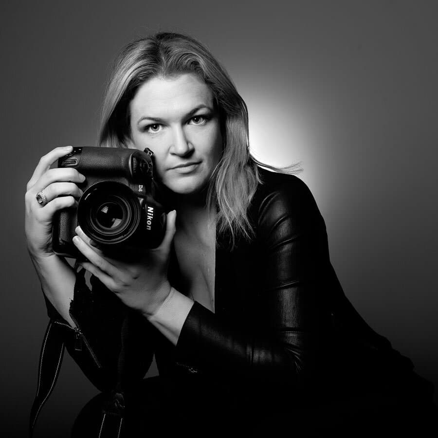 Black and white portrait of Jonelle