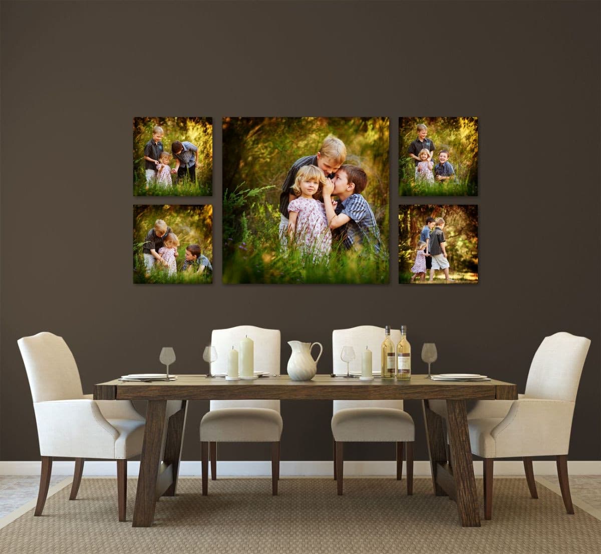 Dining Room Farm Table Brown