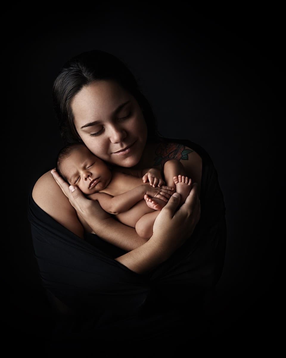 newborn mum and baby