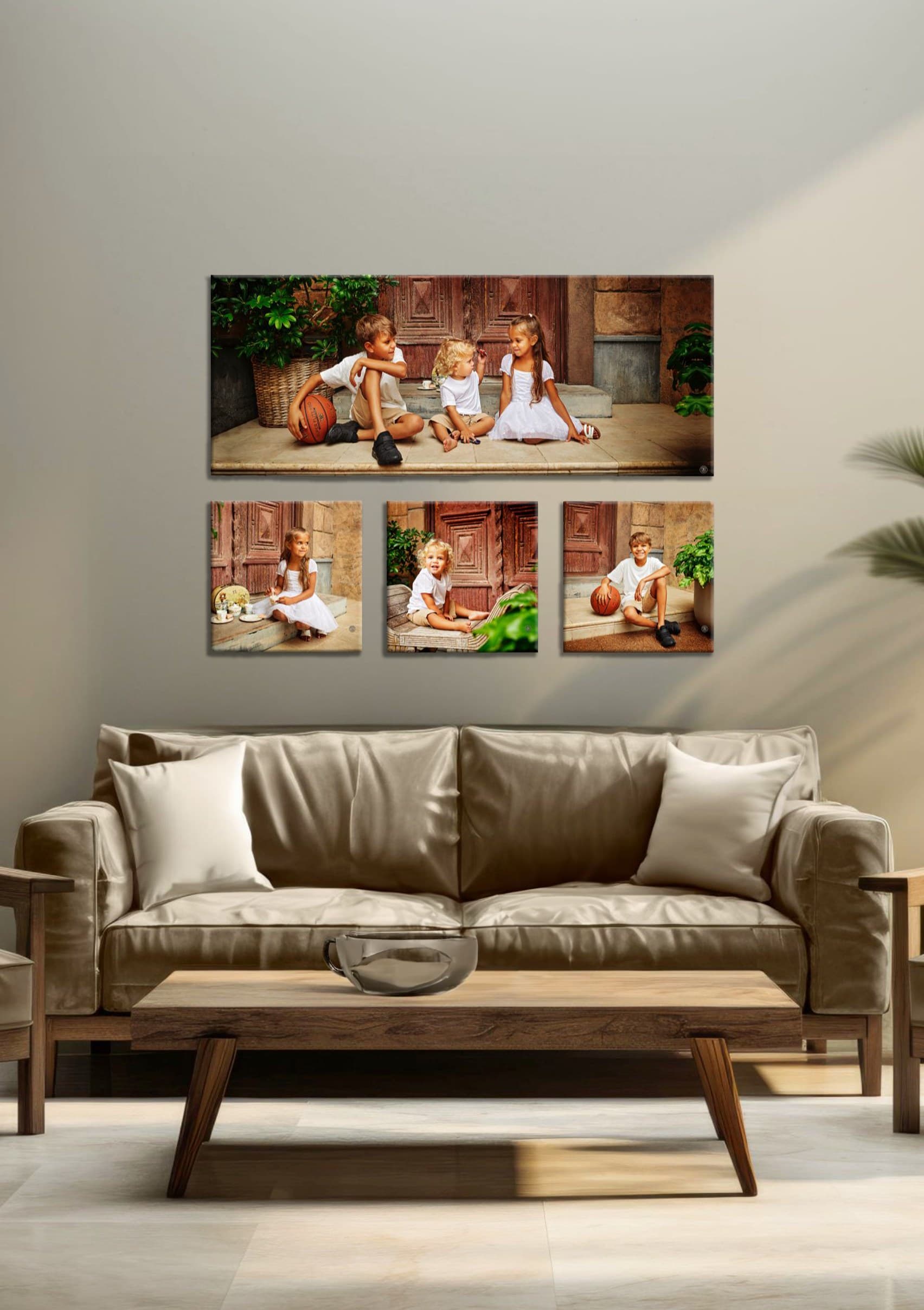 The Vue two-piece canvas wall display
