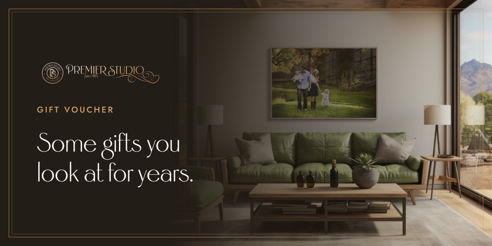 Premier Studio gift voucher. Some gifts you look at for years.