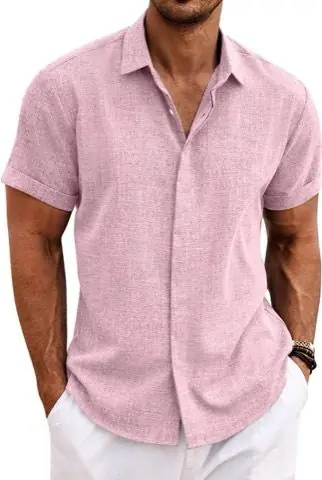 Dusty Pink Linen Shirt, product photo