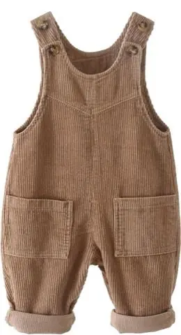Brown Cord Overalls, product photo